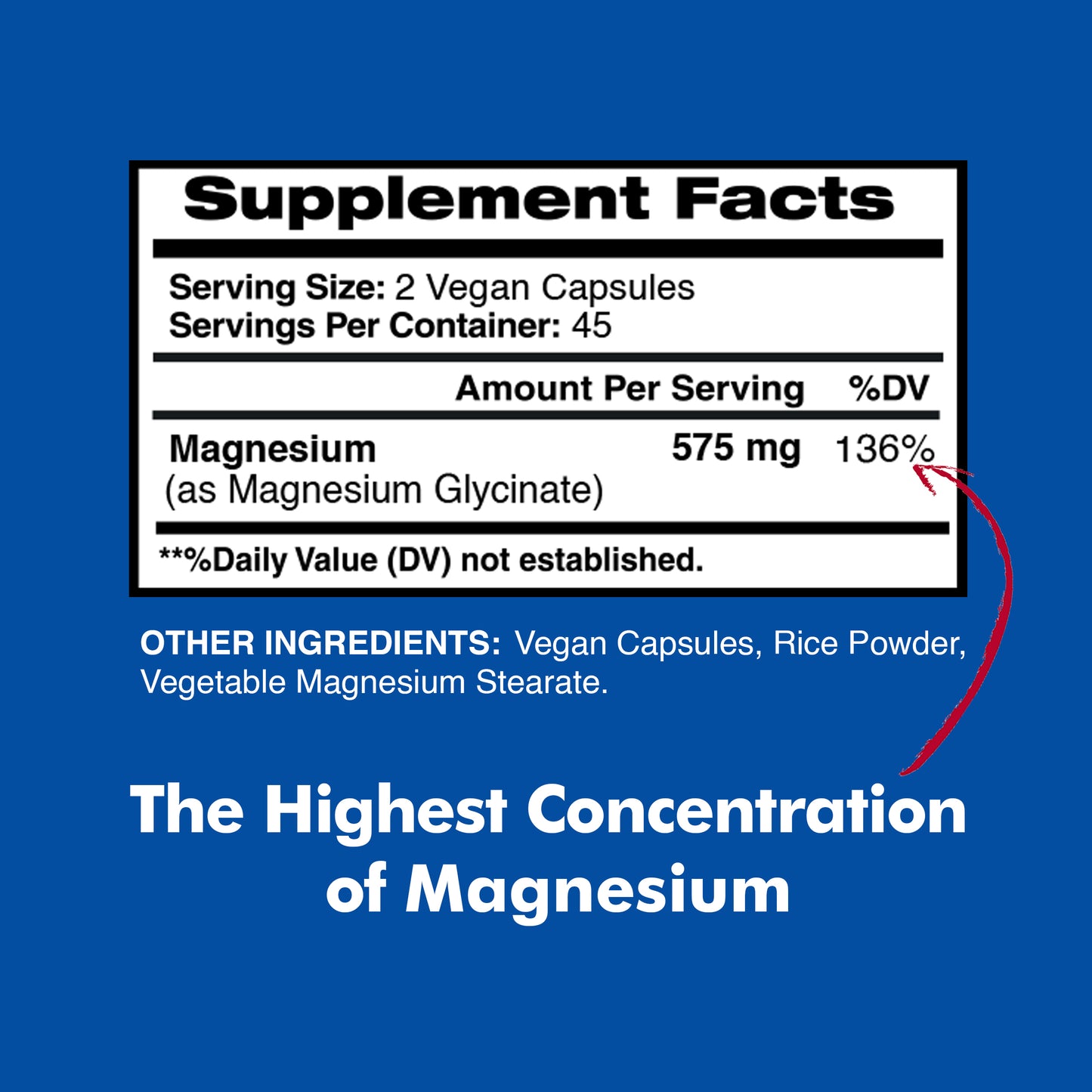 Magnesium 575mg - American Standard Supplements