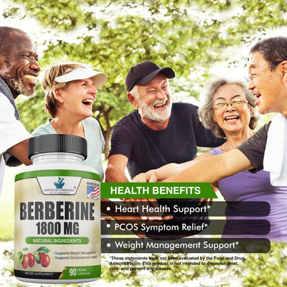 Berberine 1800mg - American Standard Supplements