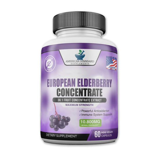 Organic Elderberry 10,800 mg - American Standard Supplements