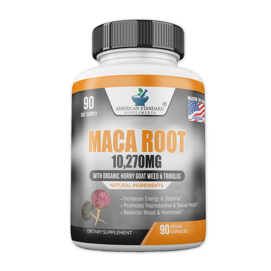 Organic Peruvian Maca Root with Horny Goat - American Standard Supplements