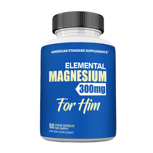 Magnesium Glycinate 300mg for Him - American Standard Supplements